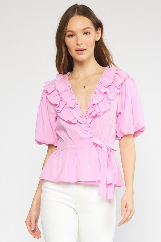 Margot Blouse- Orchid Pink