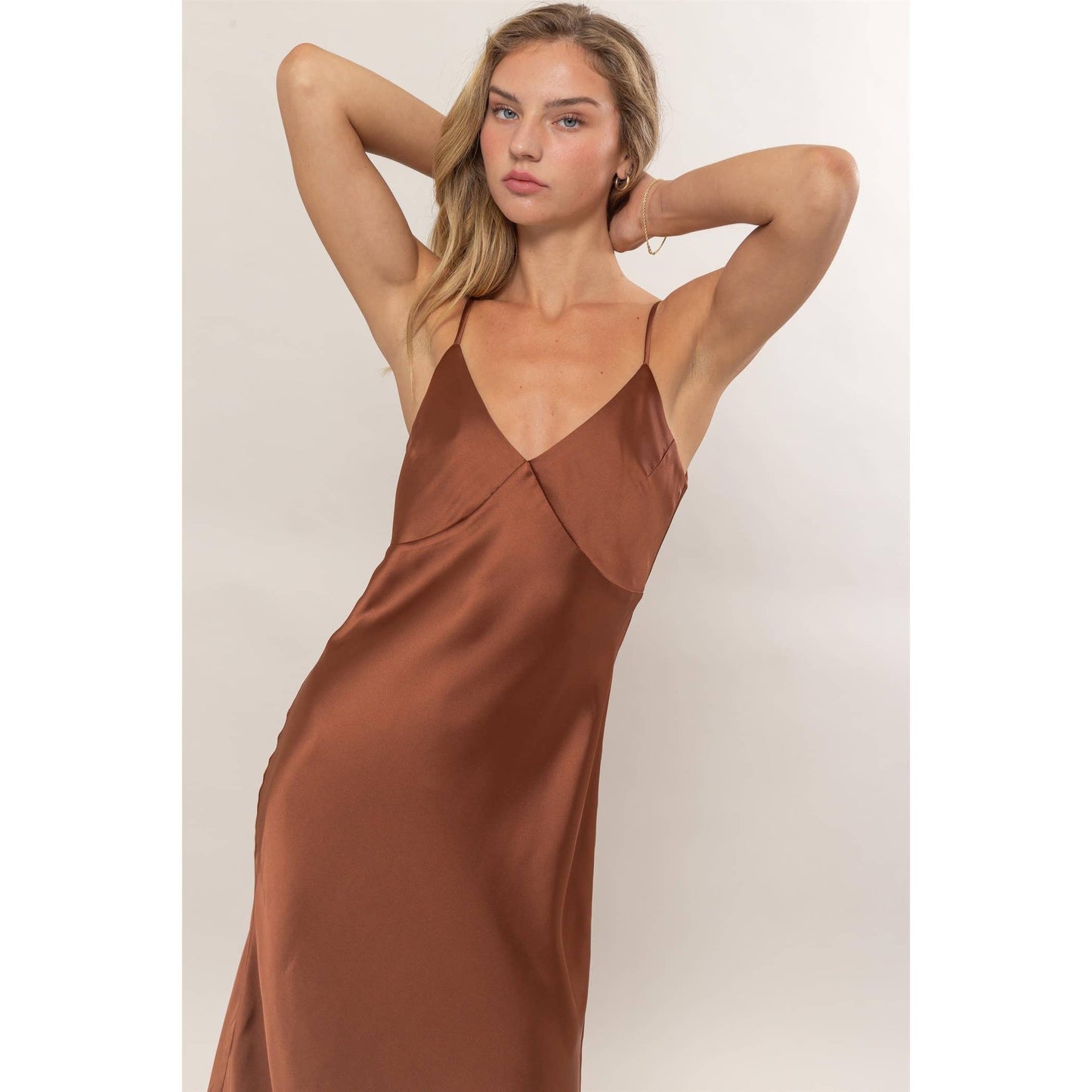 Hot Cocoa Satin Midi