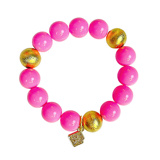 BC- Pink Beaded Brianna Bracelet