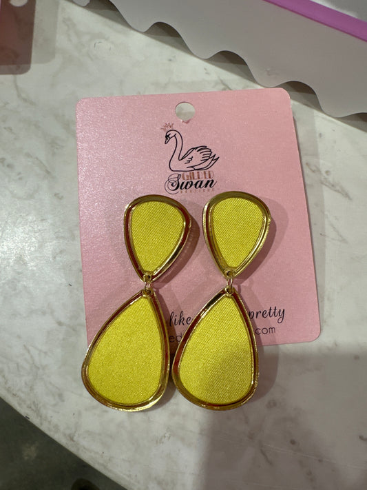 Yellow Drop Earrings