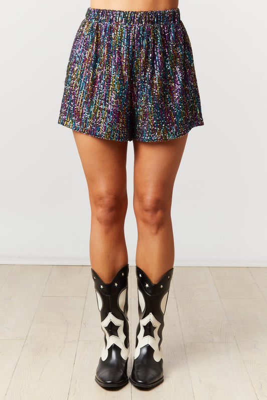 Bey Sequin Shorts