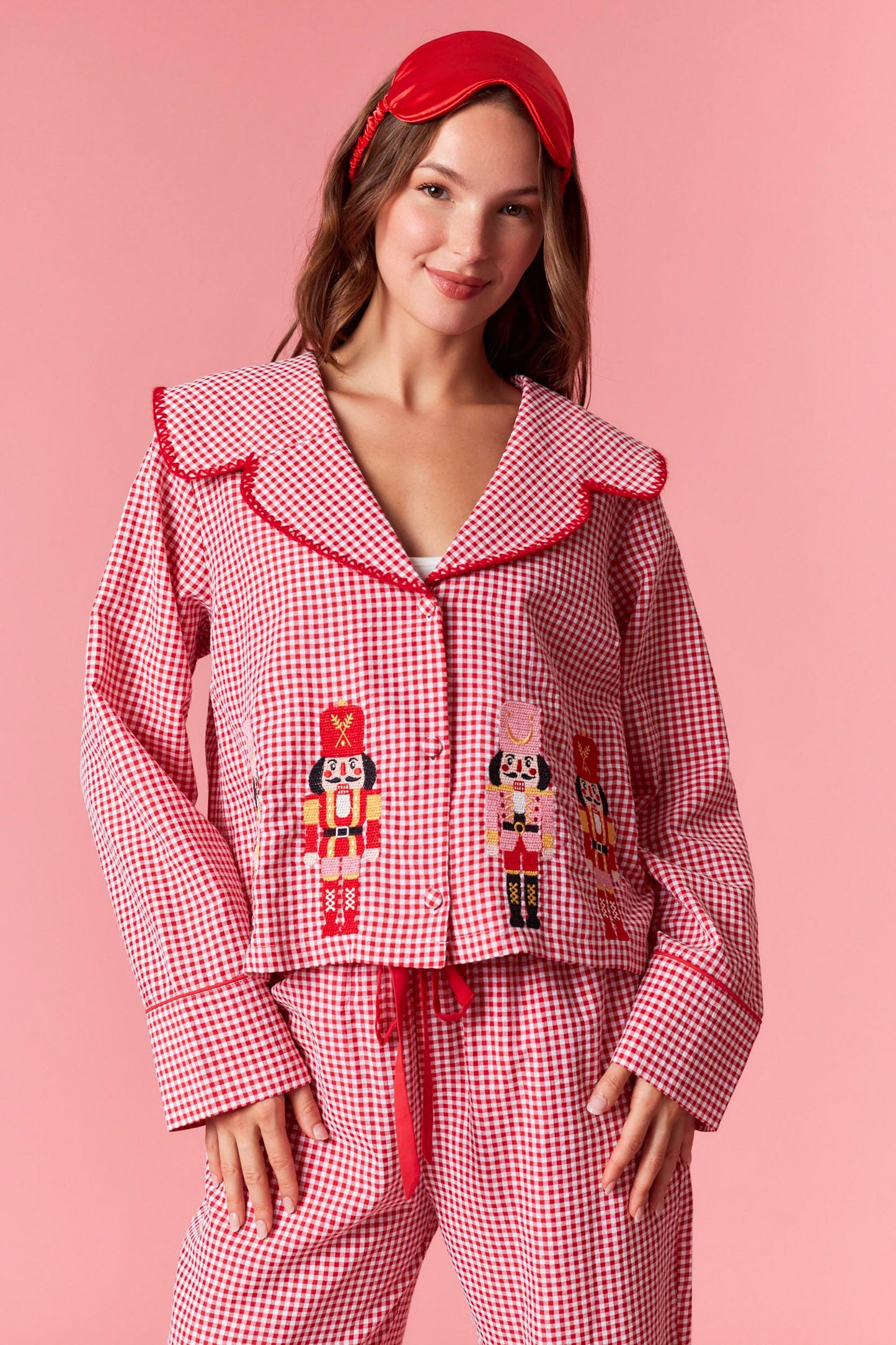 Christmas Embroidered Nutcracker Pajamas