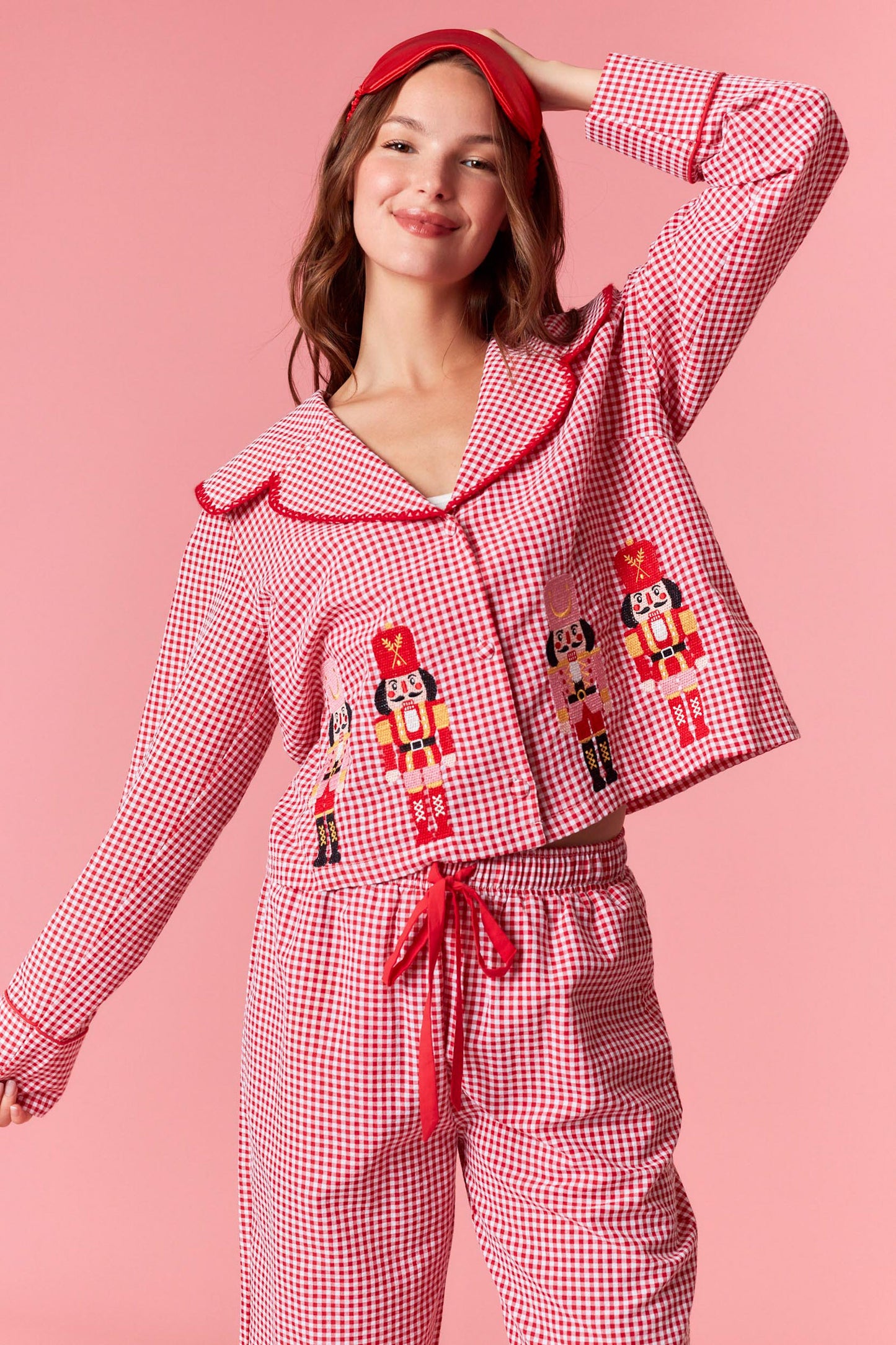 Christmas Embroidered Nutcracker Pajamas