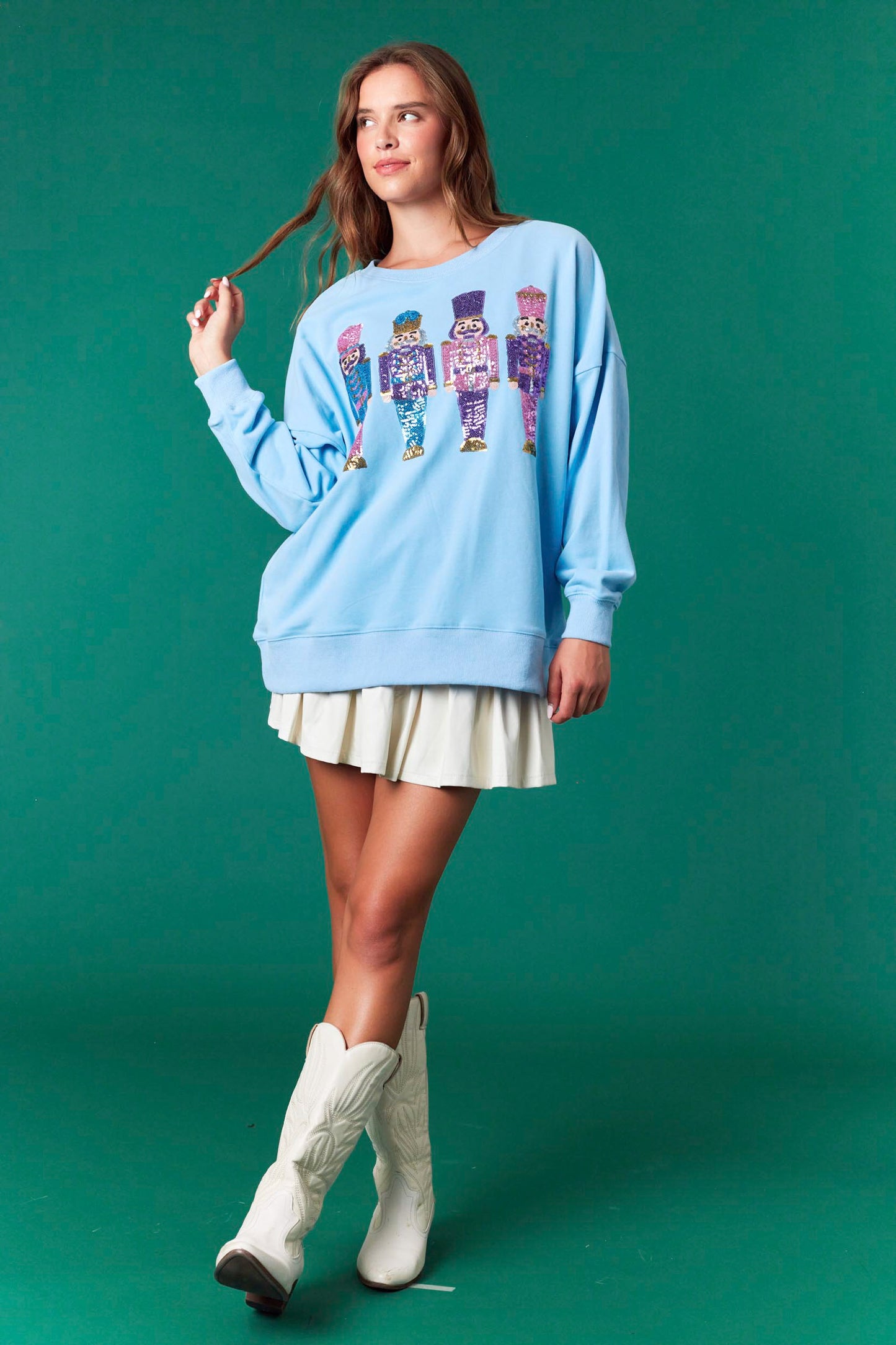 Sequin Nutcracker Sweatshirt