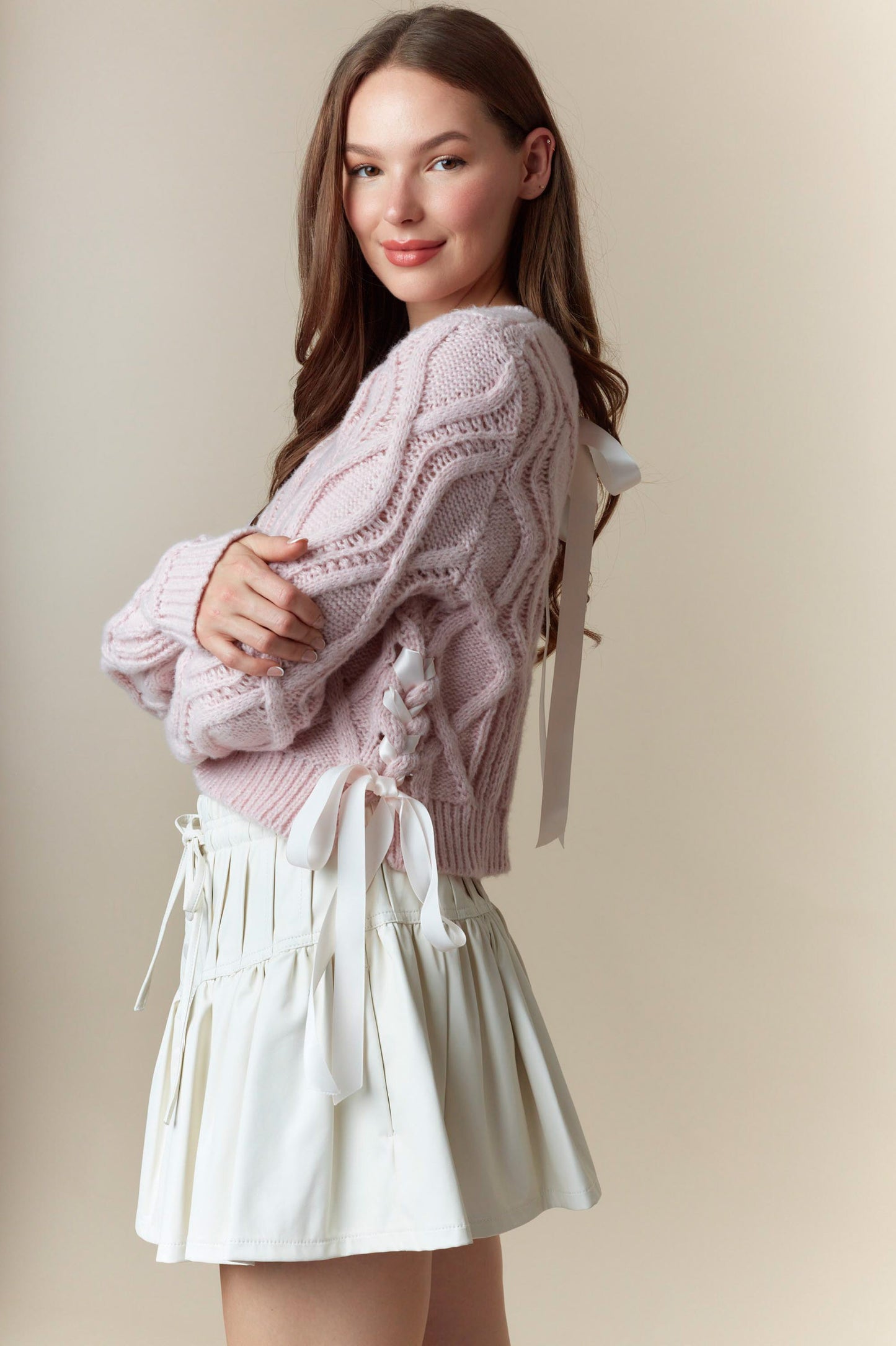 Chrissy Ribbon Sweater