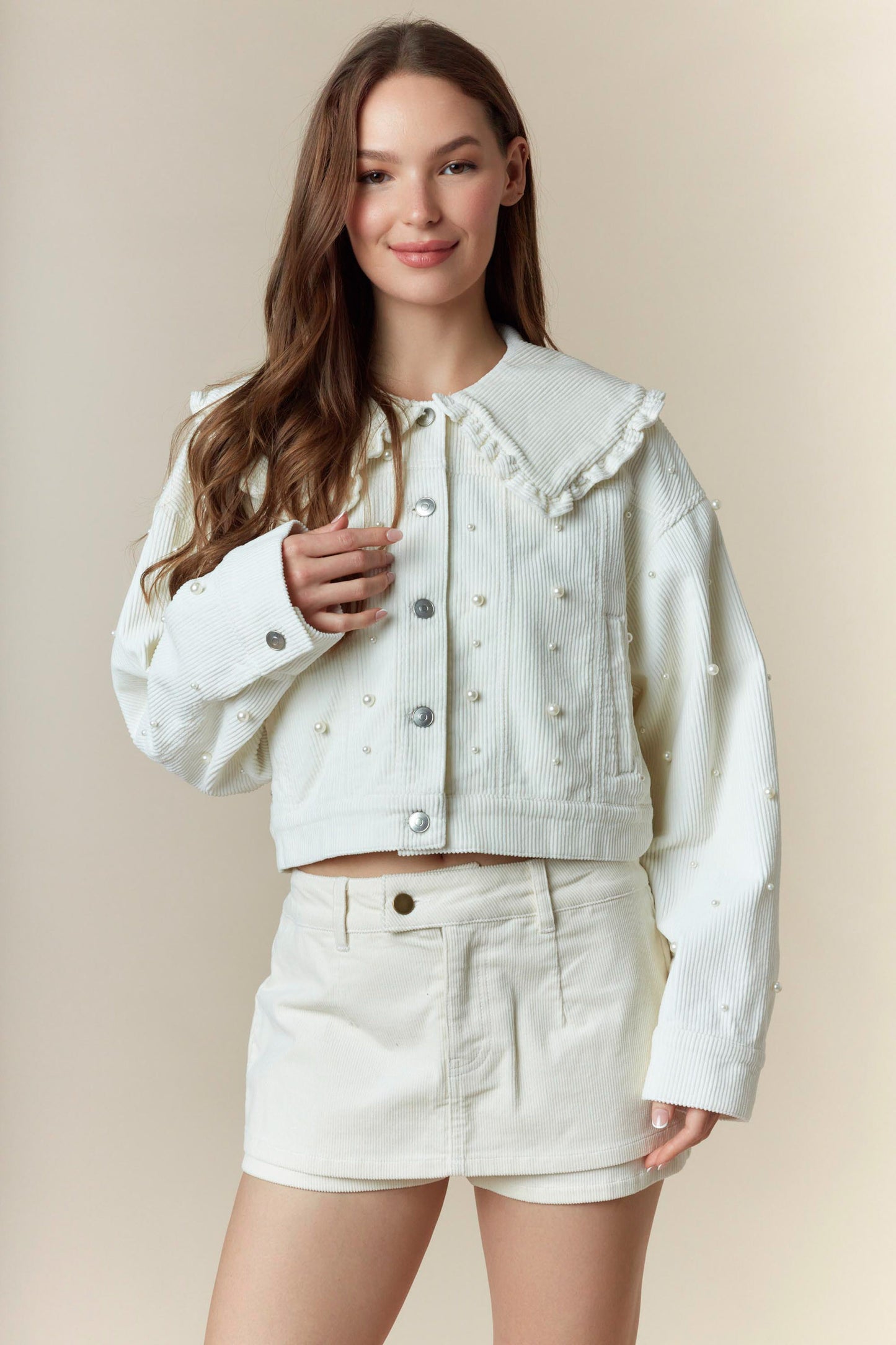 Piper Pearl Corduroy Jacket