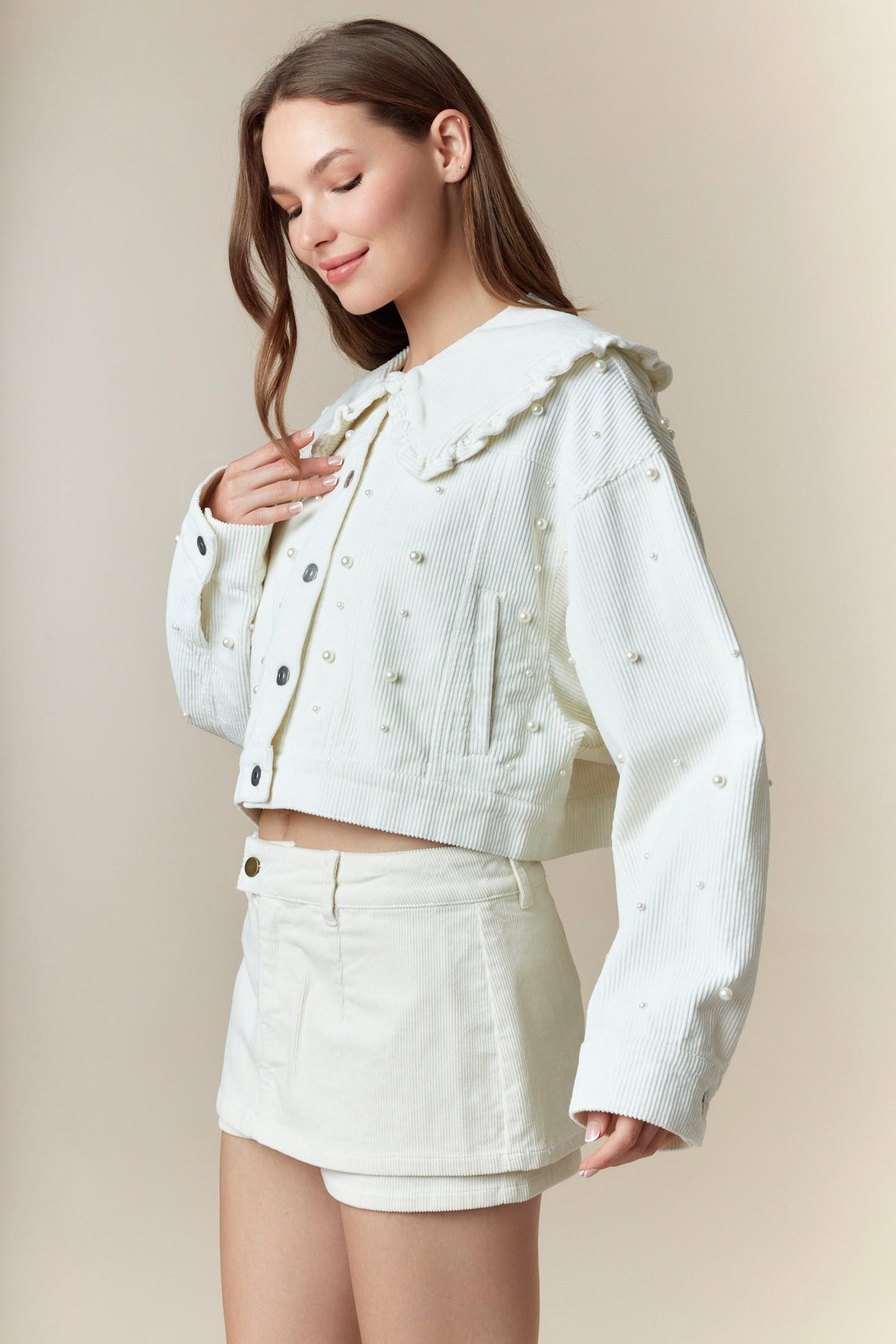 Piper Pearl Corduroy Jacket