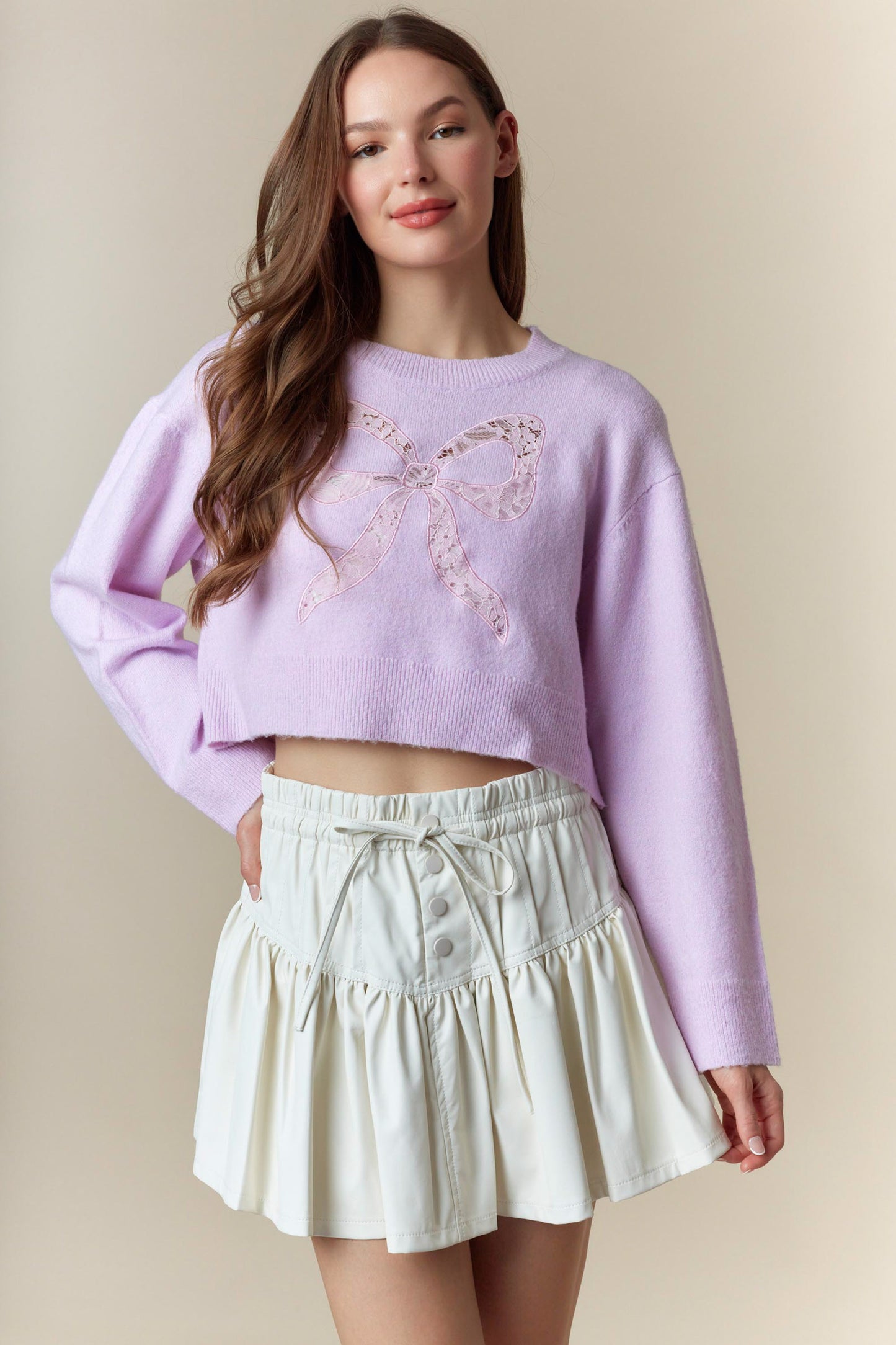 Fancy Girl Sweater- Lavender
