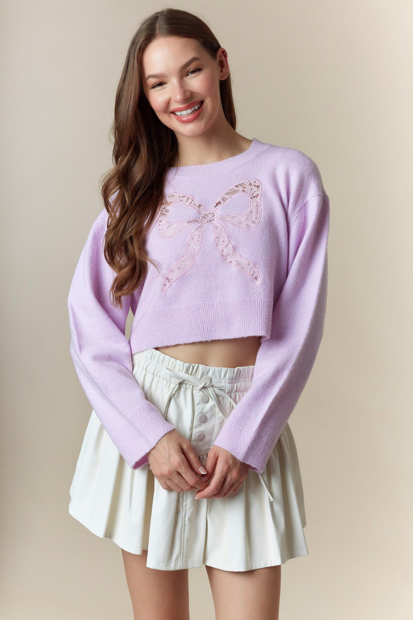 Fancy Girl Sweater- Lavender