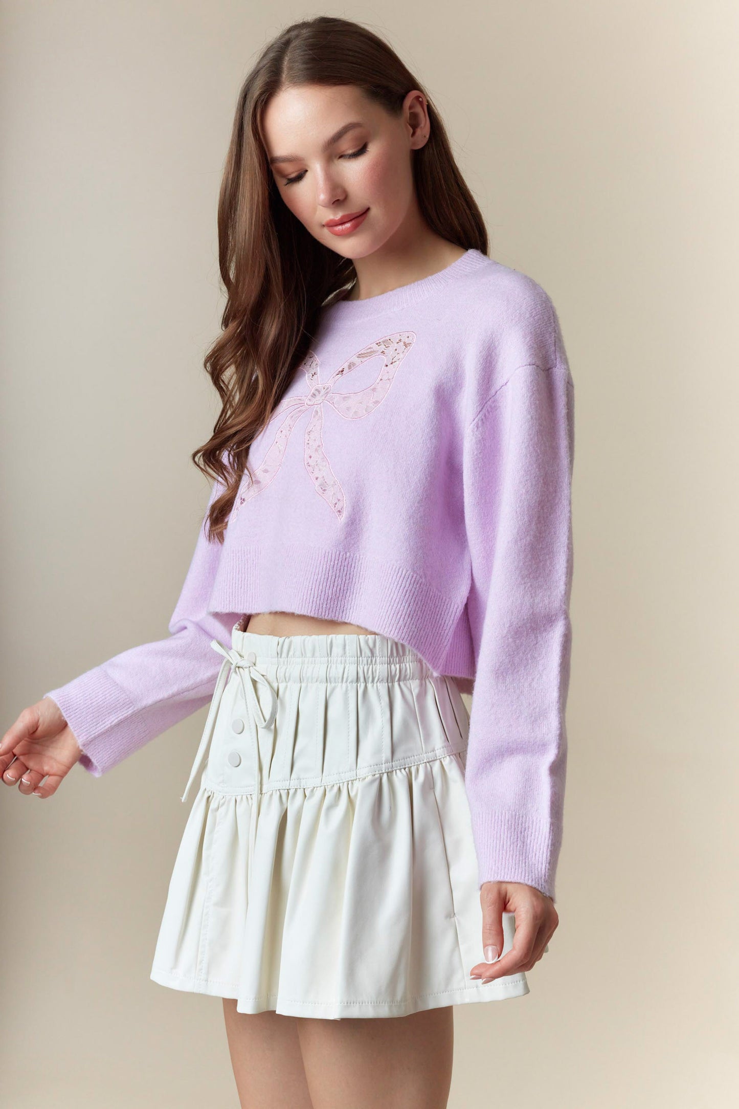 Fancy Girl Sweater- Lavender