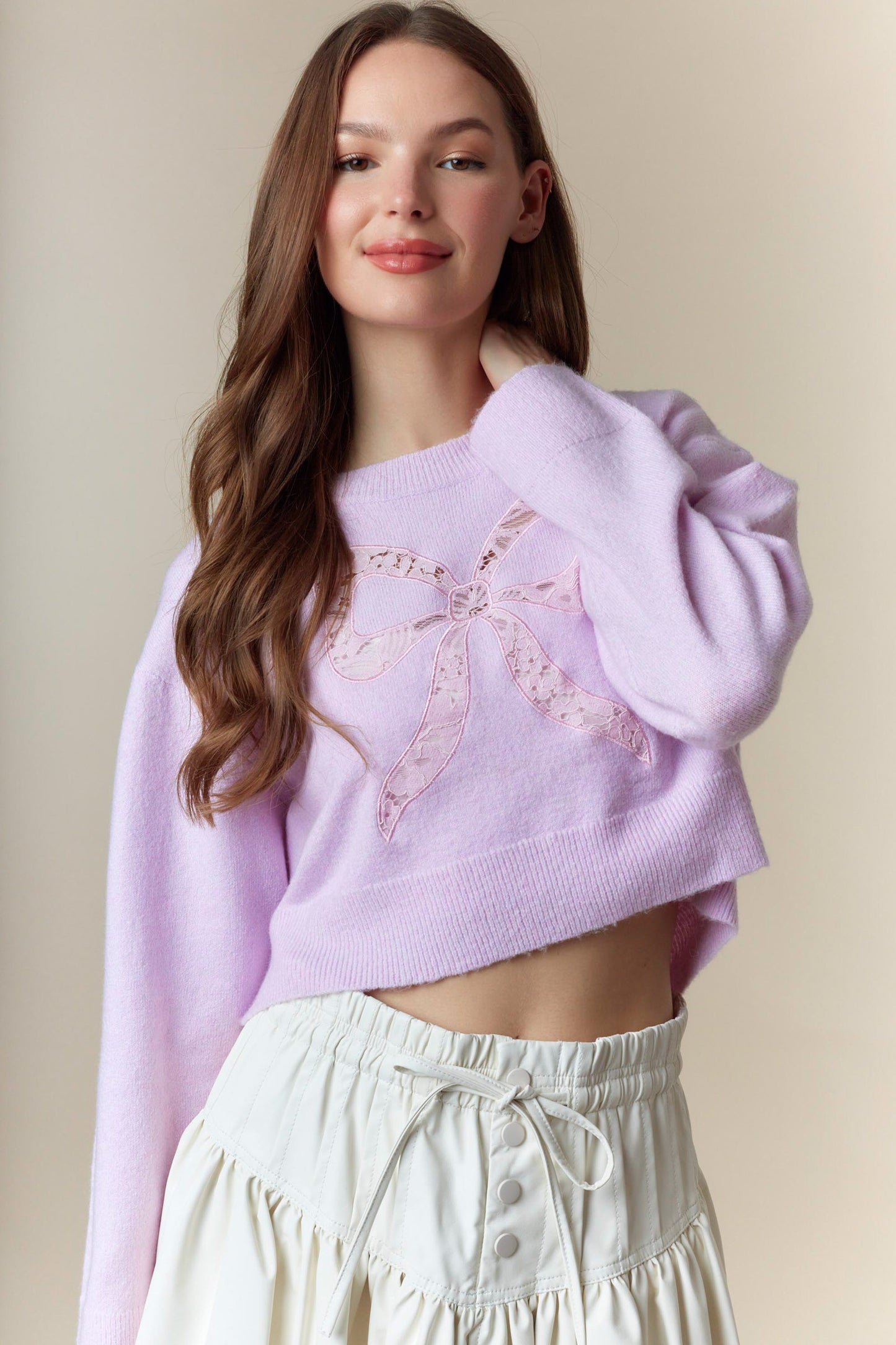 Fancy Girl Sweater- Lavender