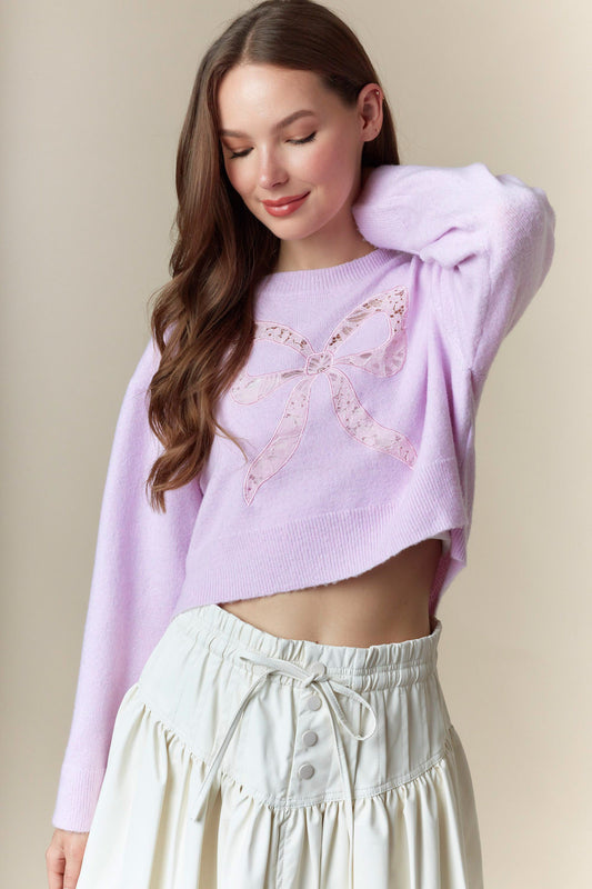 Fancy Girl Sweater- Lavender