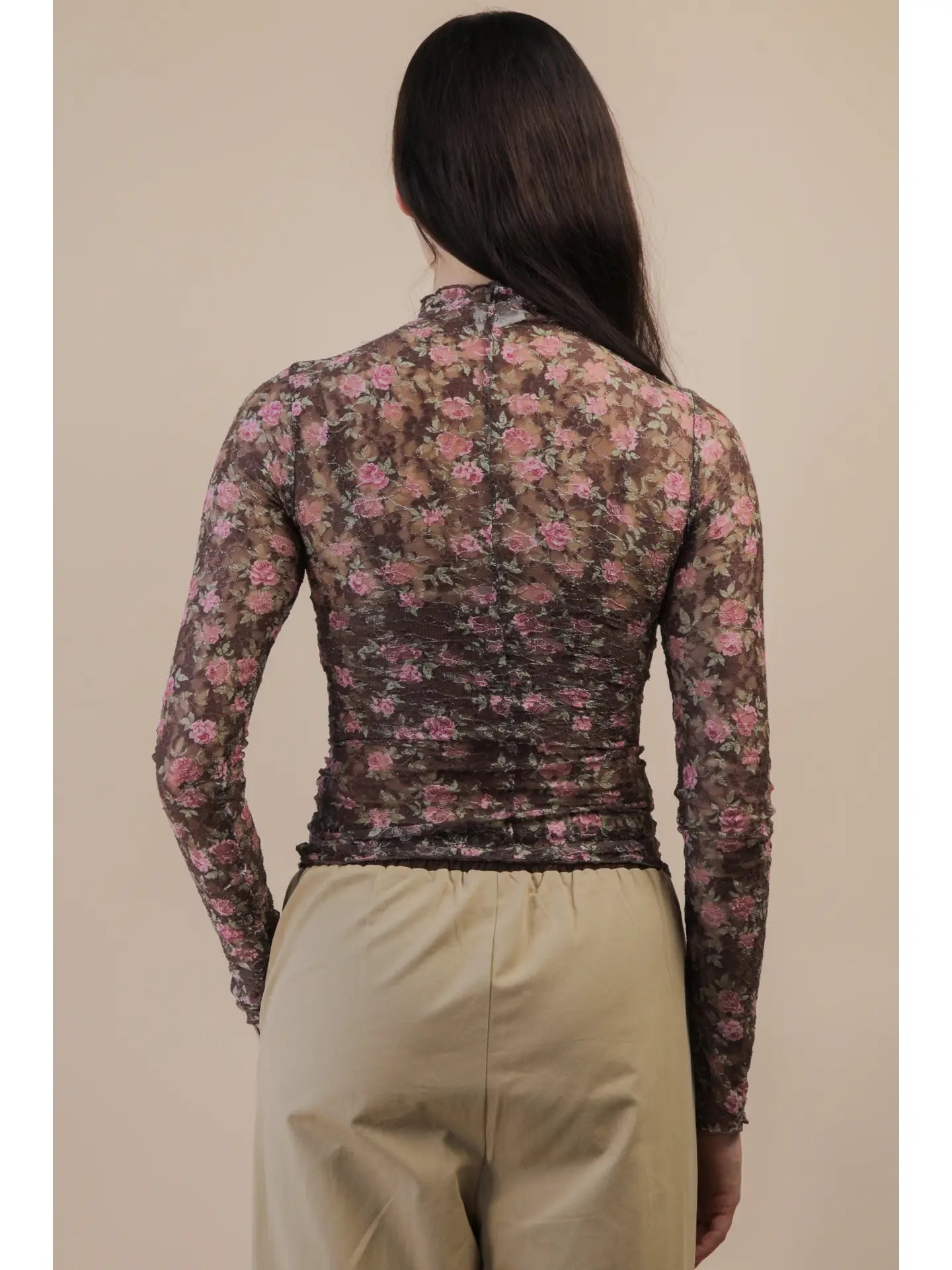 Bella Rose Lace Mesh Top