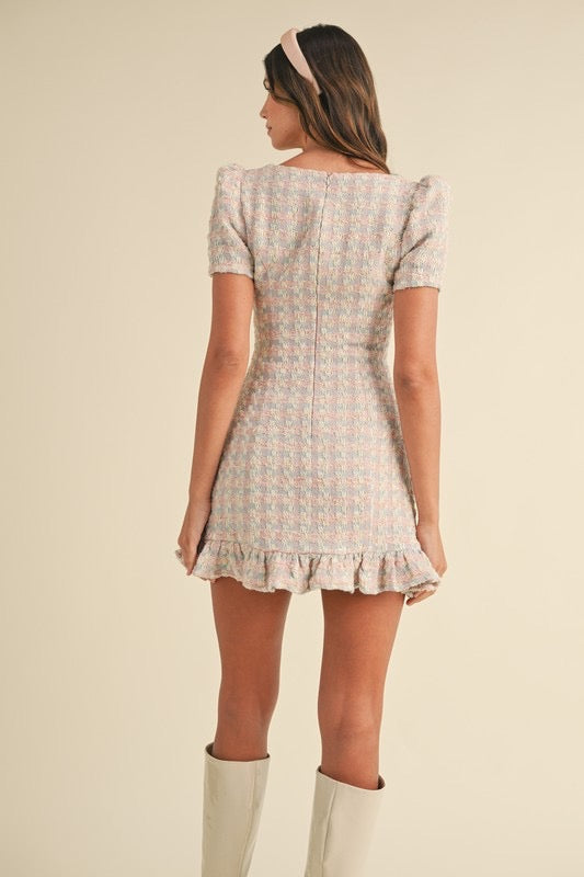 Sally Metallic Tweed Dress