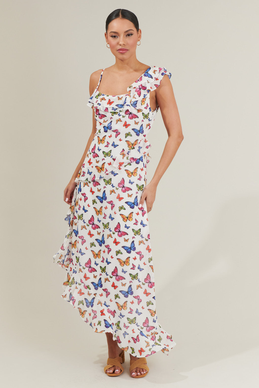 Bess Butterfly Midi Dress