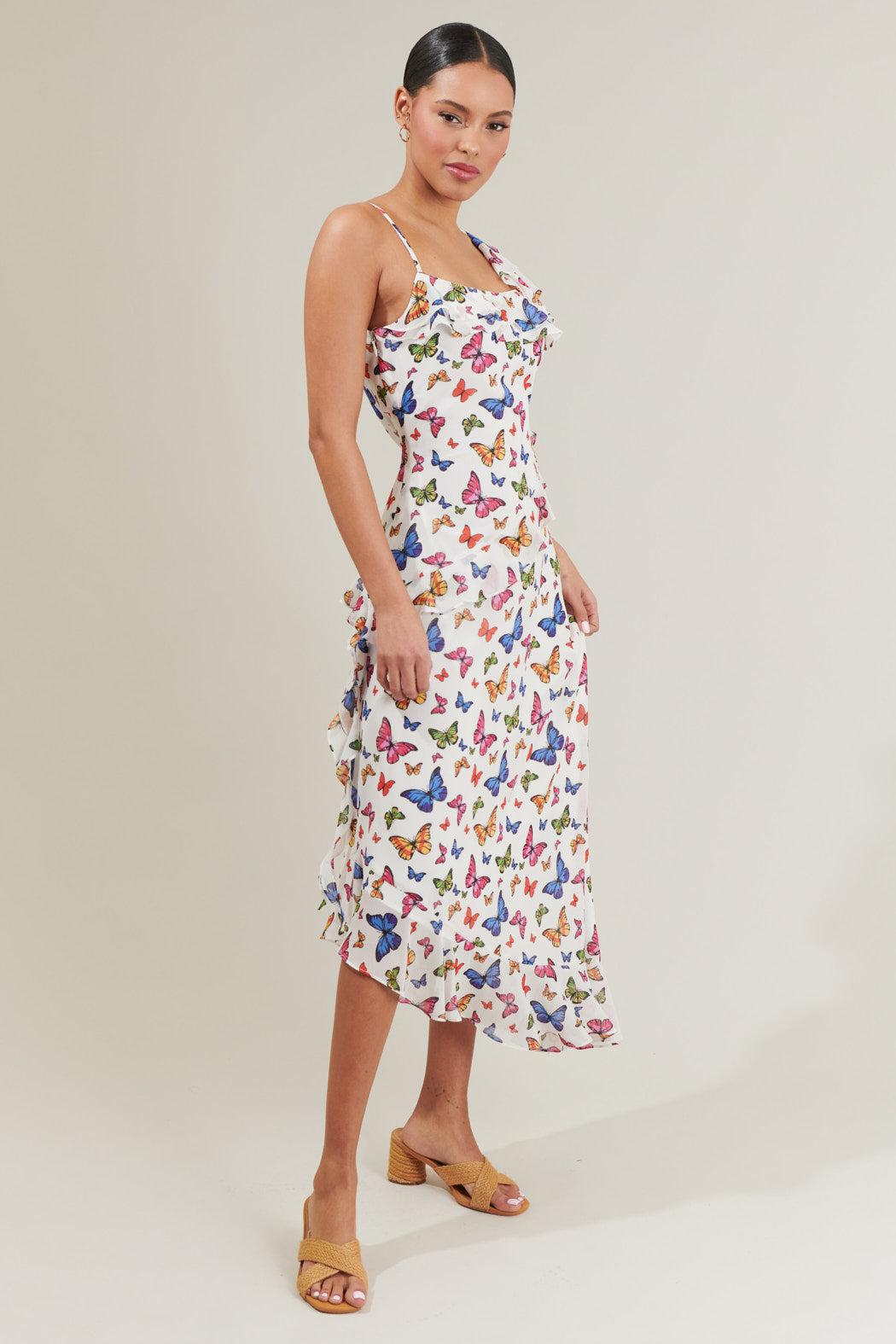 Bess Butterfly Midi Dress