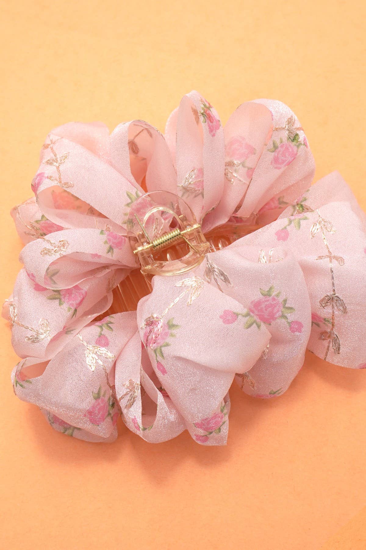 Fancy Floral Claw Clip