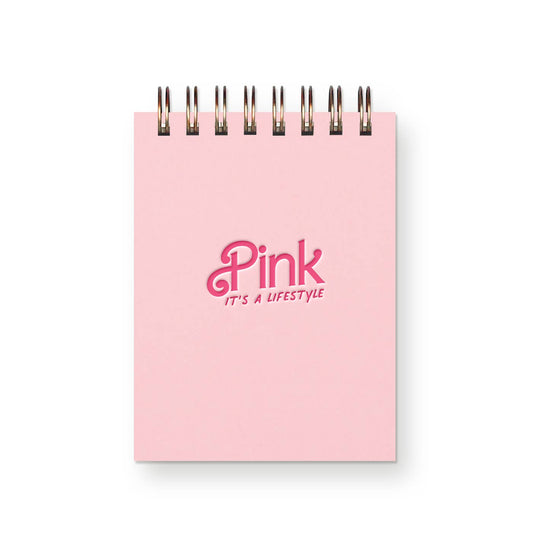 Pink Lifestyle Mini Jotter Notebook-Light Pink