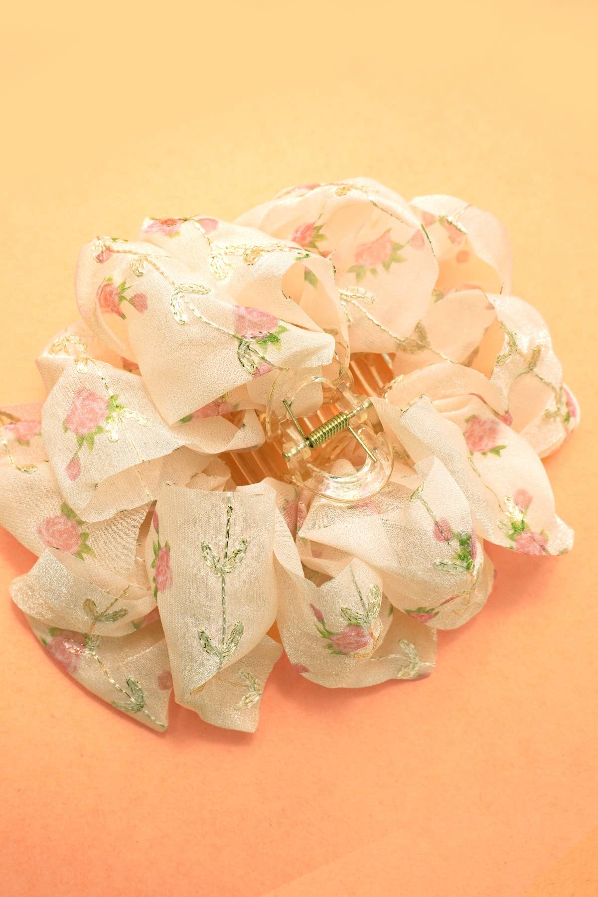 Fancy Floral Claw Clip