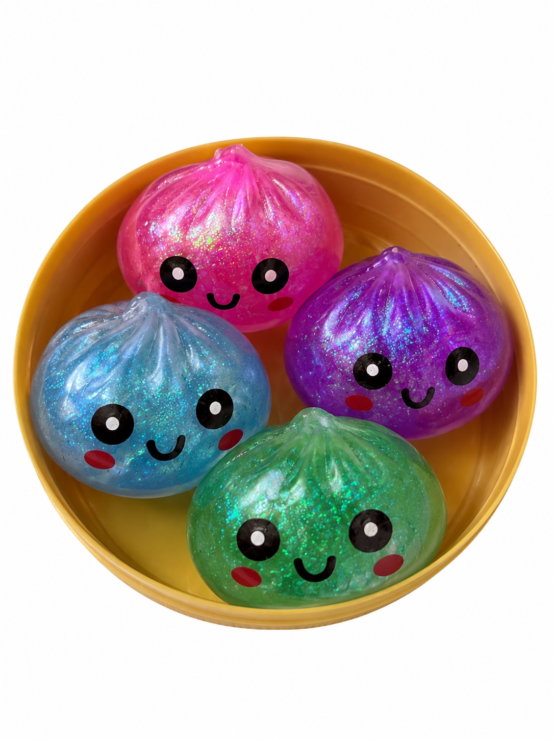 Mini Baby Glitter Rainbow Mystery Dumpling Squishy