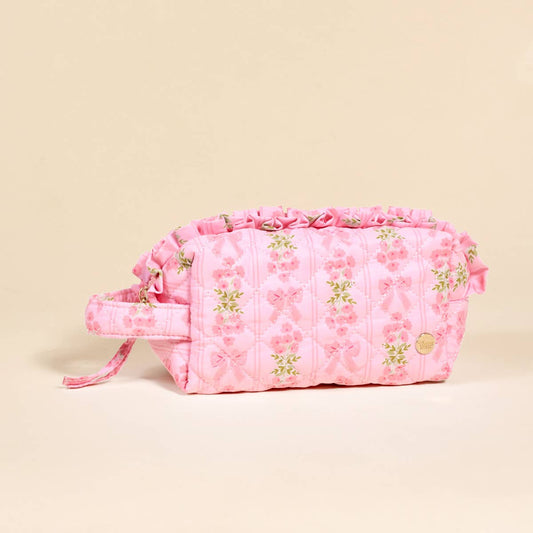 Essentials Quilted Cosmetic Pouch–Oh So Fancy Pink