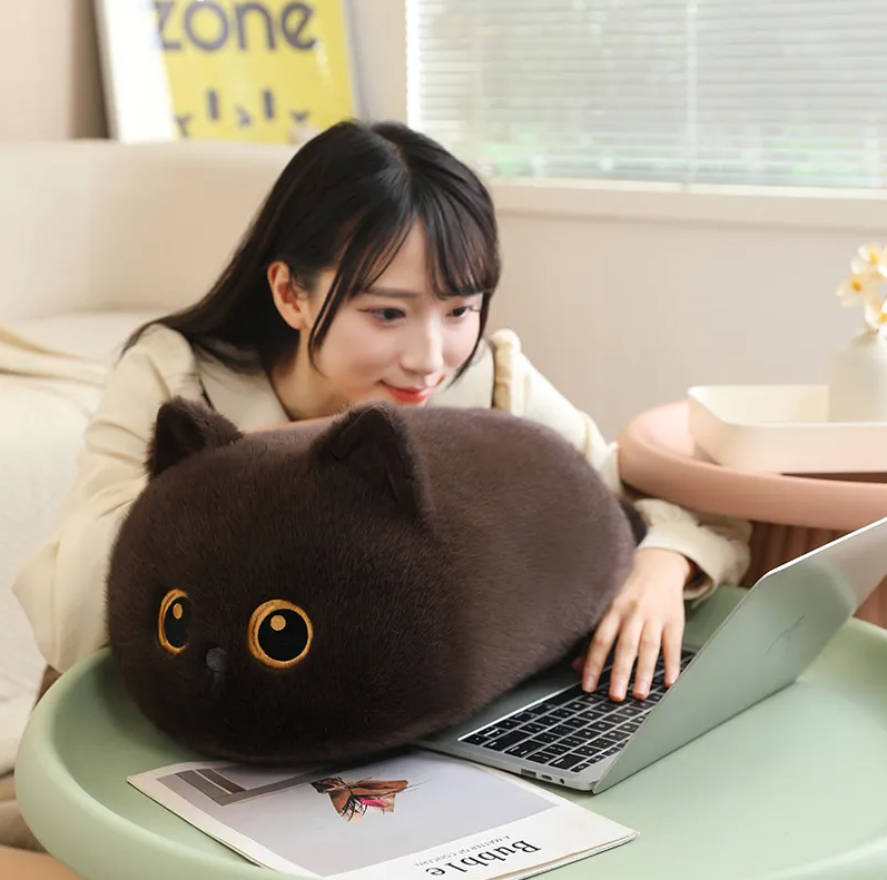 18" Bread Cat Plush Pillow