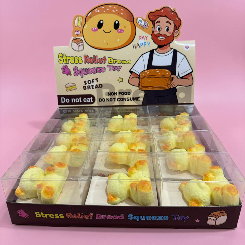 Mini Bear Bread Squishy- Slow Rise