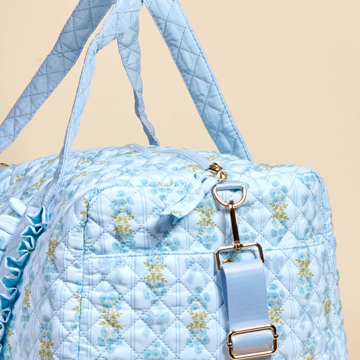 On-the-Go Quilted Weekender Bag–Oh So Fancy Blue