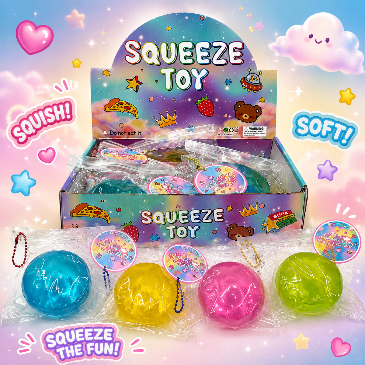 Colorful Coconut Oil Squeeze Ball Squishy
