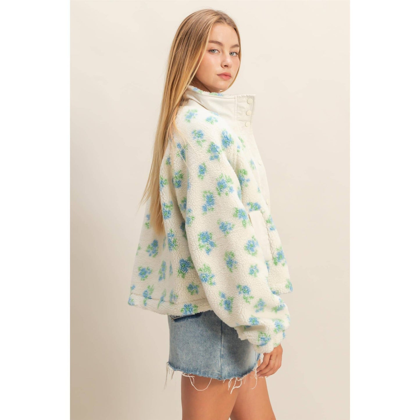 Bessie Floral Fleece Jacket