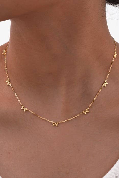 Mini Multi Bow Necklace