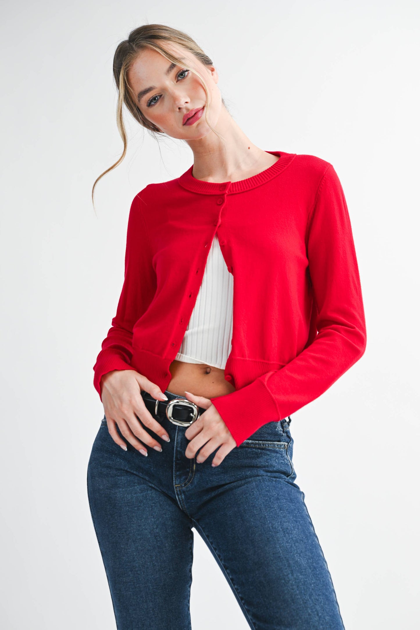 Cherry Button Up Cardigan