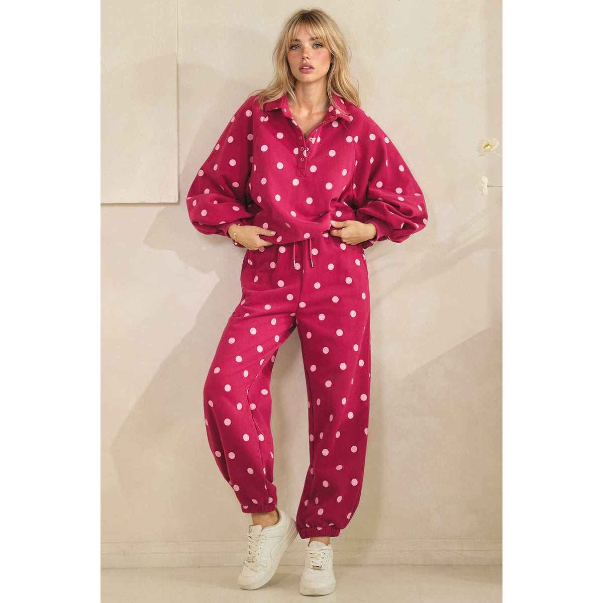 Playful Dot Set- Fuschia/Pink