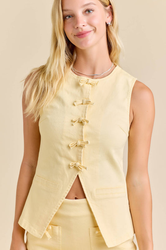 Butter Bow Vest