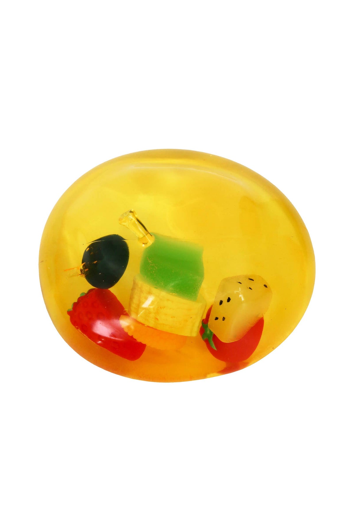 Large 3 Inch Coconut Oil Jelly Apple Fruit Zero Rebound Squishy