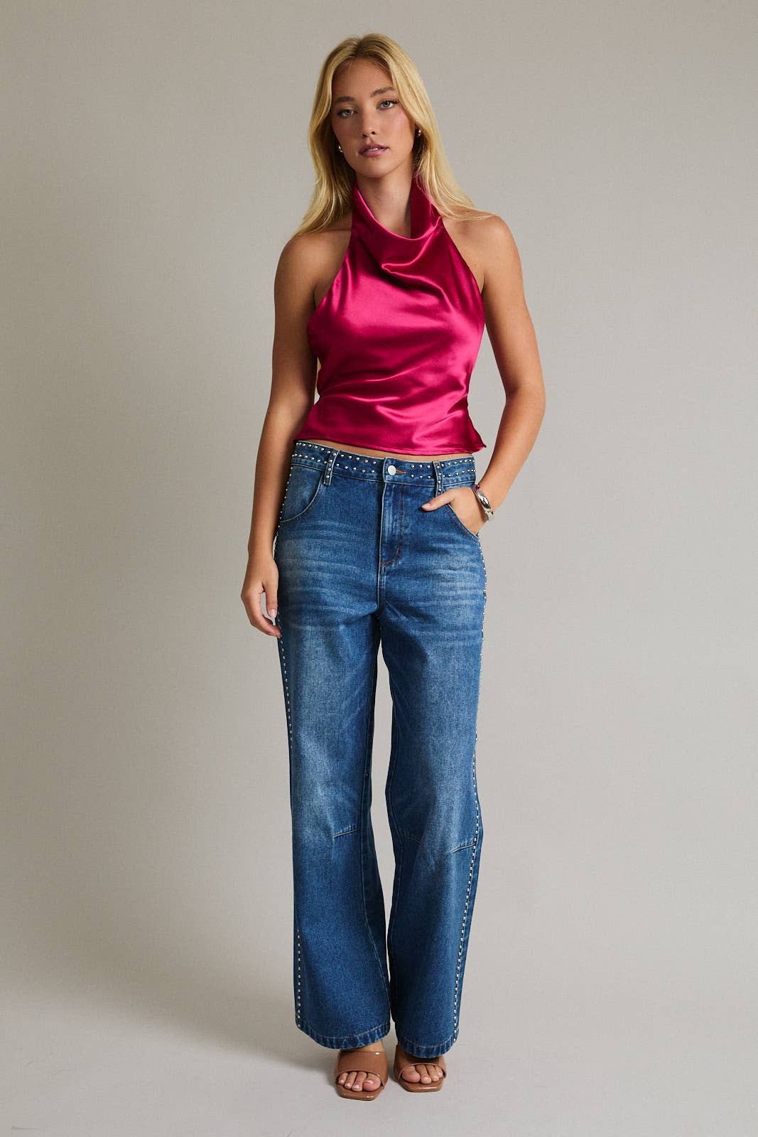 Colleen Satin Top