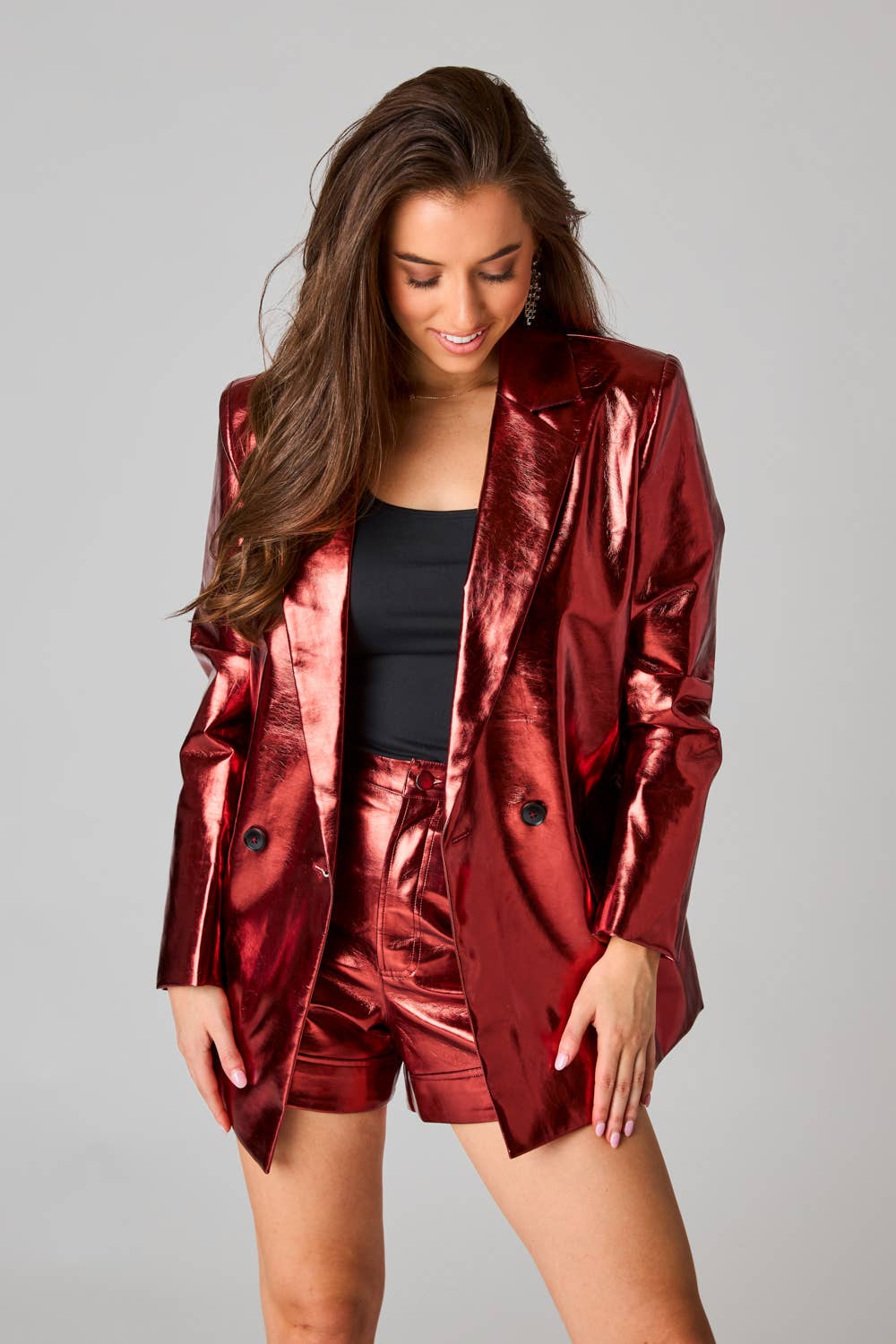 Avery Bronze Metallic Blazer