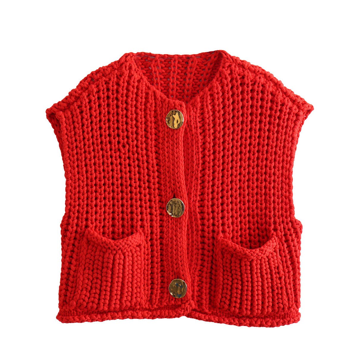 Cecily Sweater Cardigan- Red