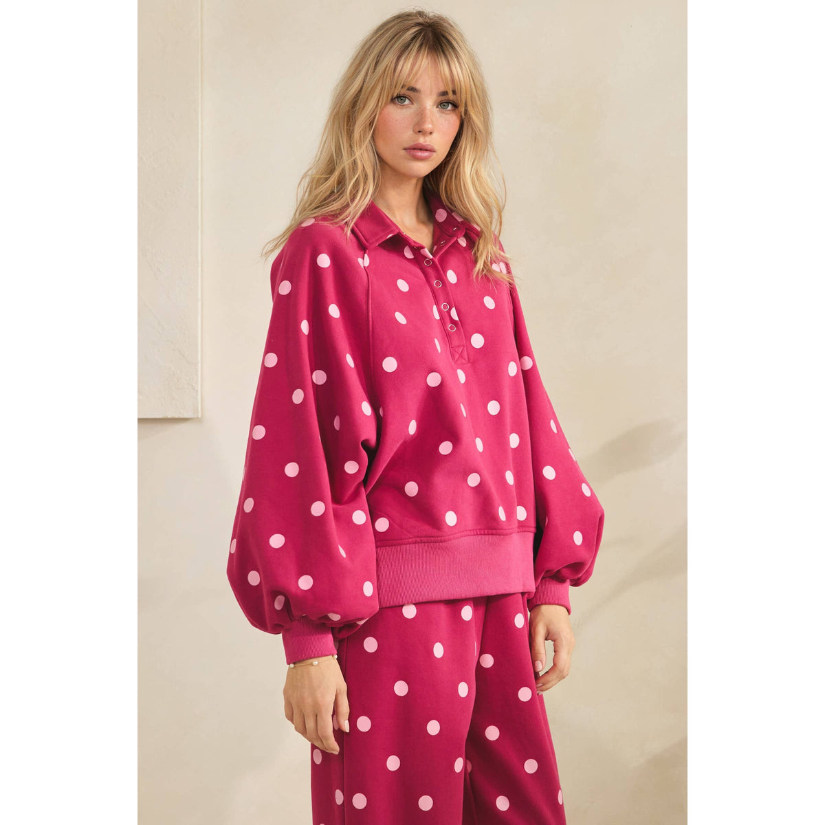 Playful Dot Set- Fuschia/Pink