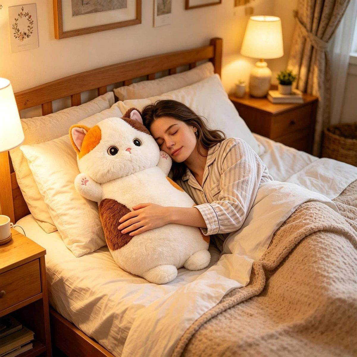 27.6 inch Cat Plush Pillow