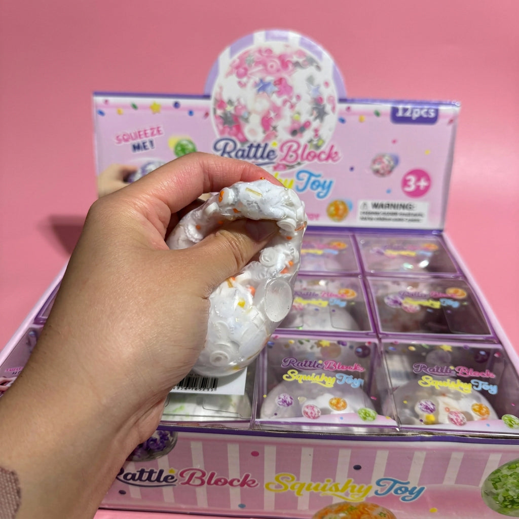 Crunchy Snowball w/Charms Squishy