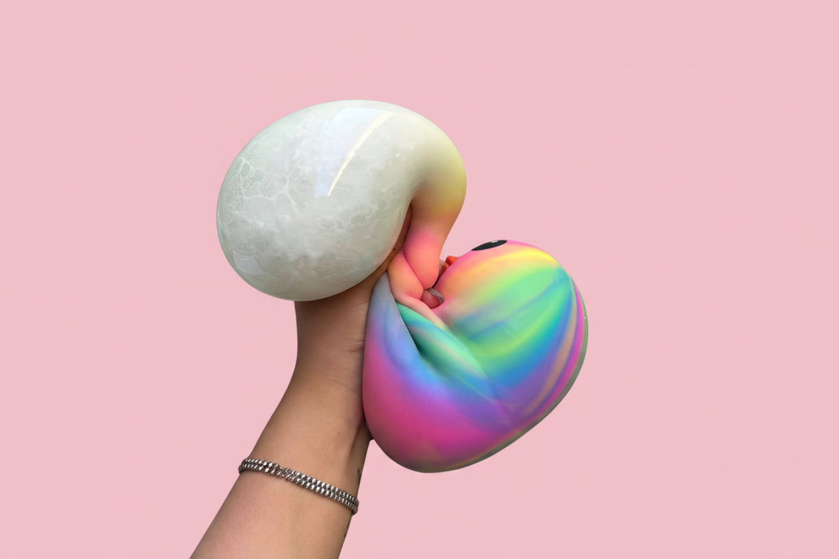 Jumbo Tiedye Rubber Duck Squishy