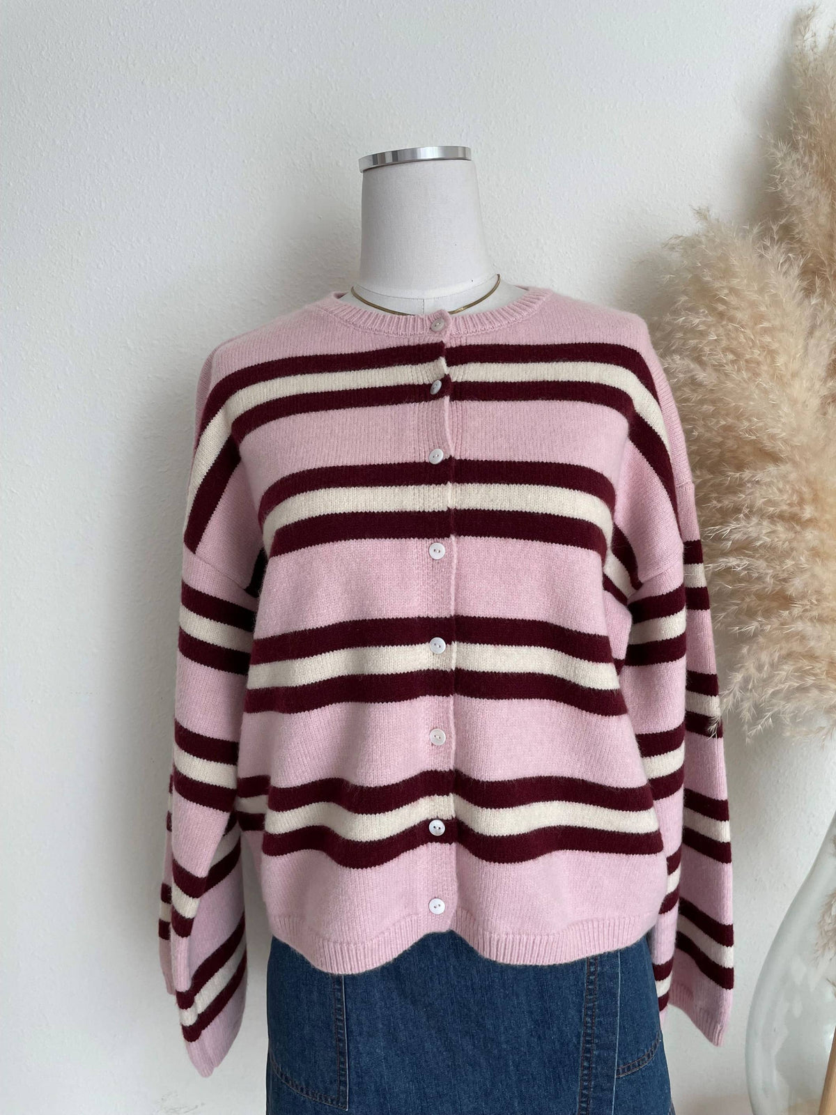 Celine Cardigan- Mauve Pink
