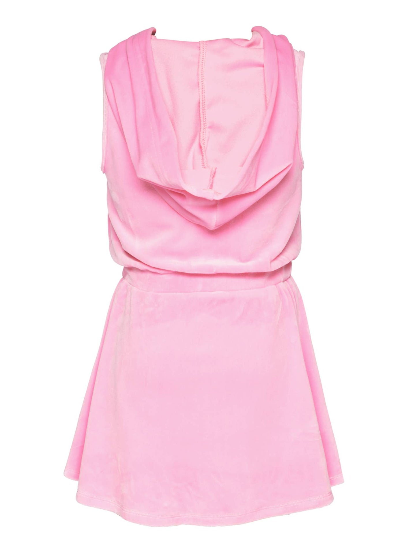 Girls Paris Velour Hoodie Dress