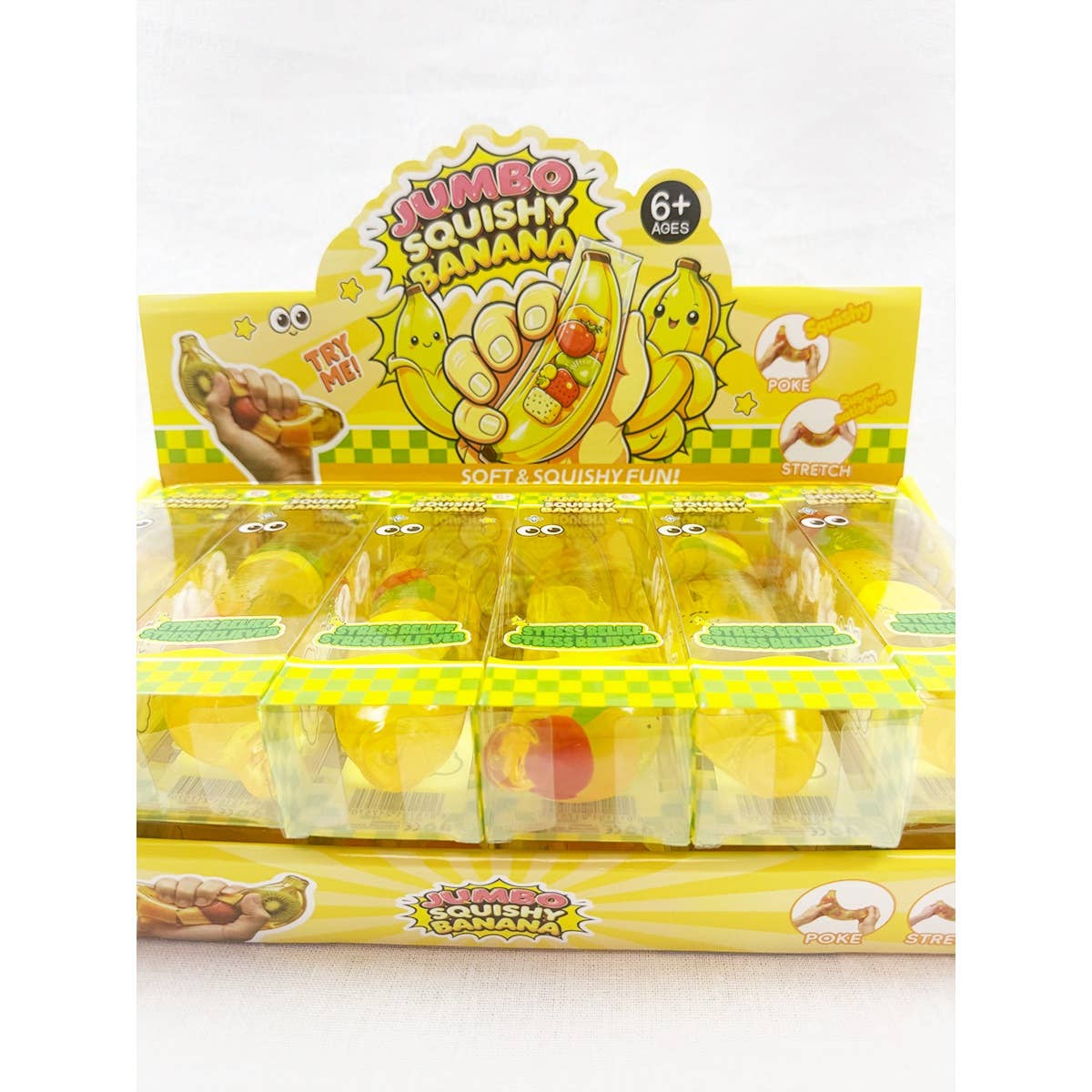 Clear Banana Slow Rising Squishy