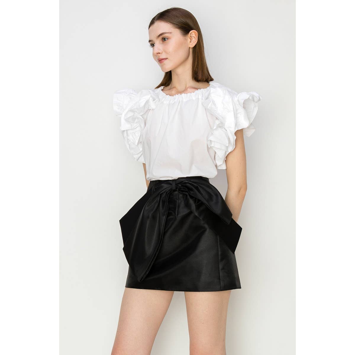 Connor Ruffle Sleeve Top