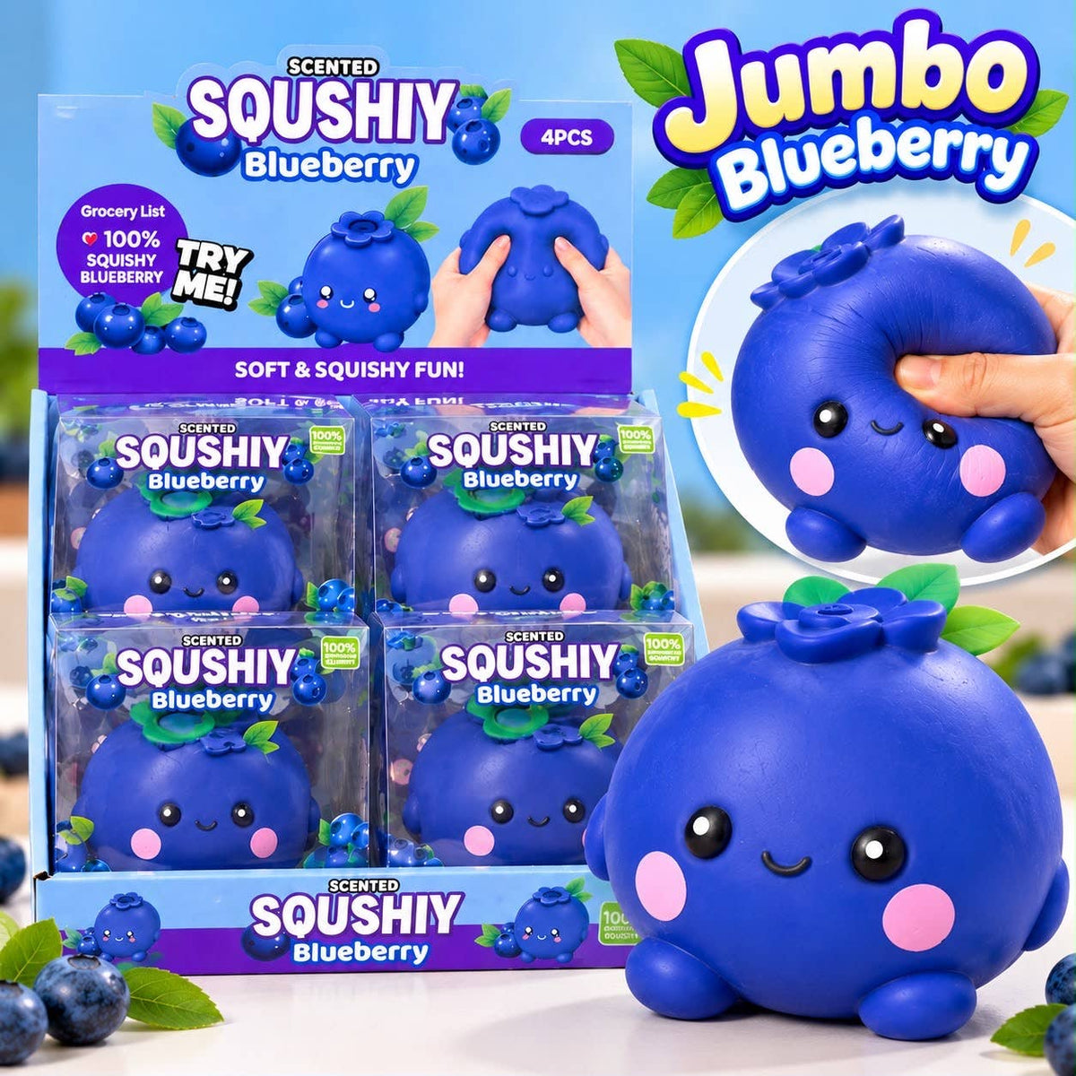 Jumbo Blueberry Squishy