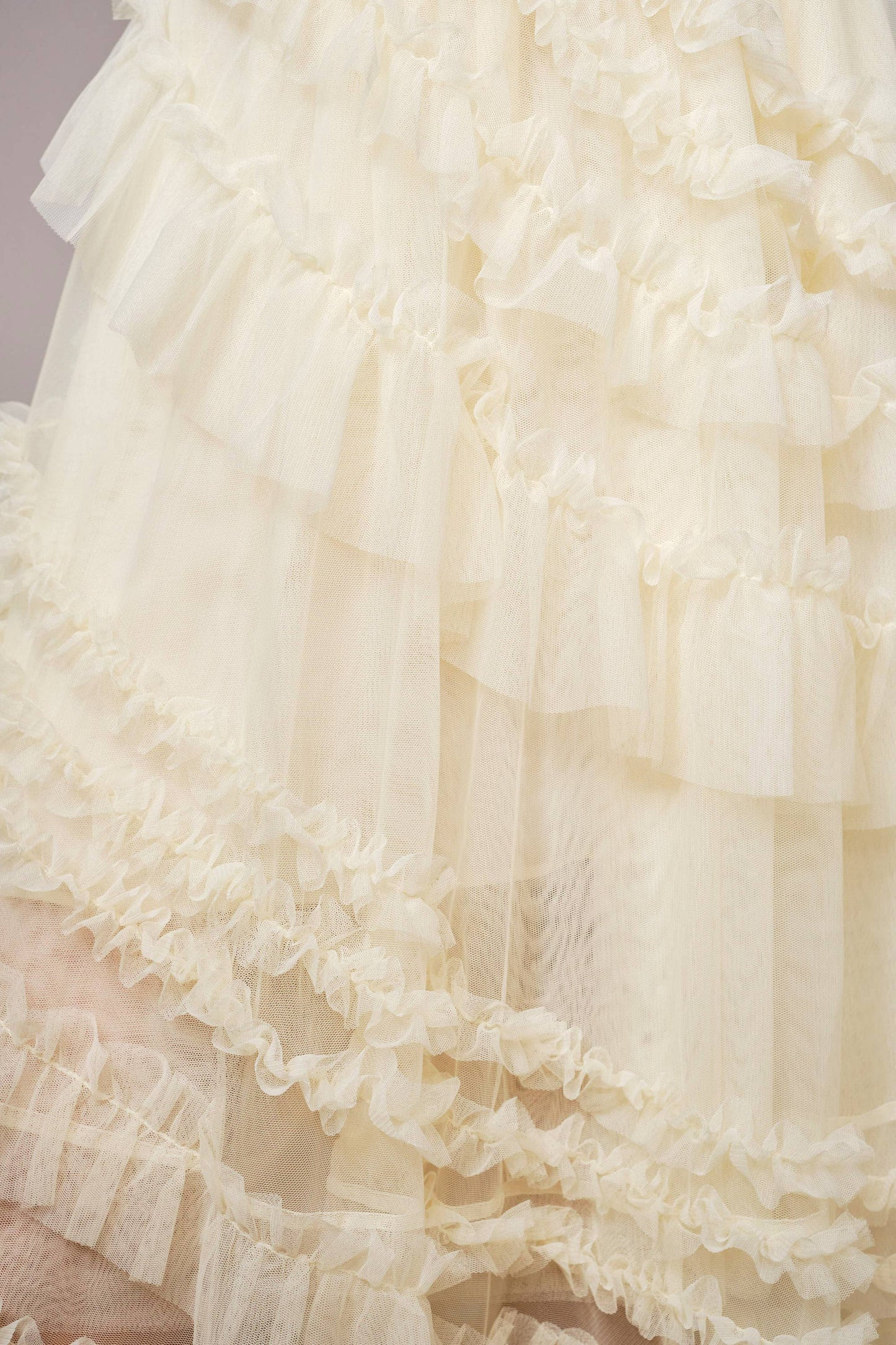 Tula Ruffle Midi Skirt- Cream