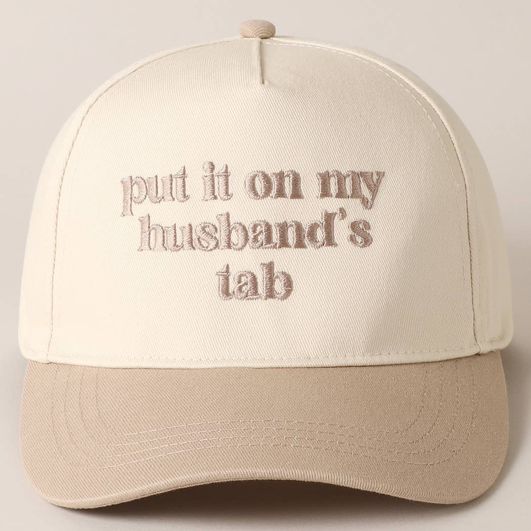 Put it on my Husband’s Tab Hat- Taupe