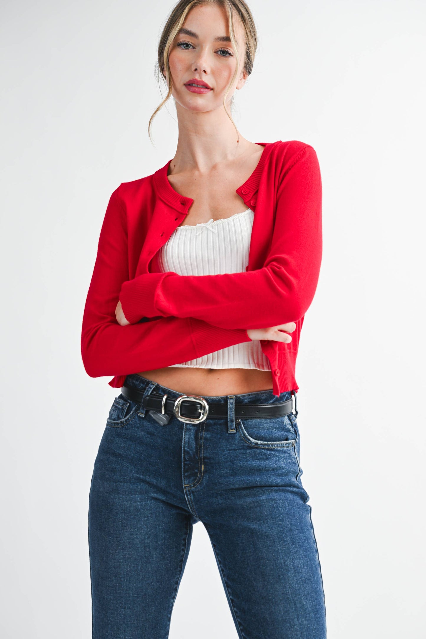 Cherry Button Up Cardigan